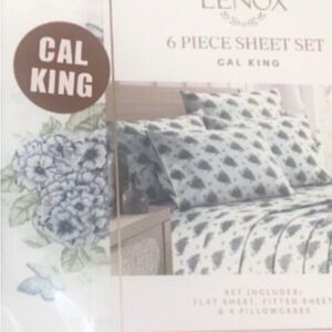 Lenox Sheet Set 6-Piece California King Floral Butterfly